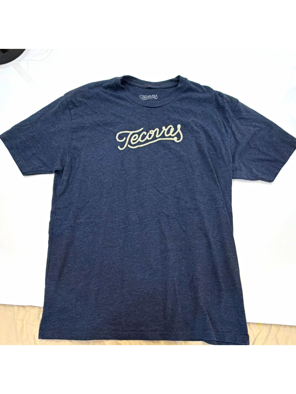 Tecovas Men's Blue XL Cotton Blend Crew Neck Short Sleeve Logo Graphic Tee